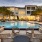 a pool with chairs around it