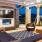 outdoor patio with tv and fireplace